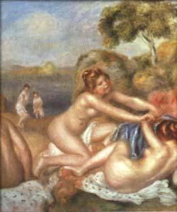 Pierre-Auguste Renoir Three Bathers, oil painting image
